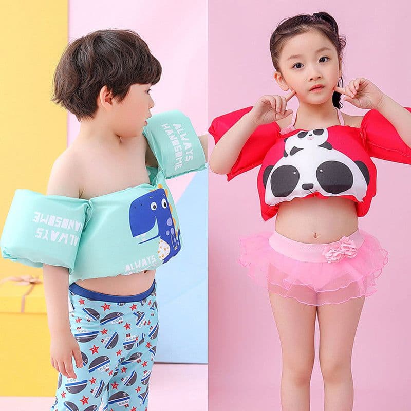image-Baby kids Arm Swimming Rings life vest floats Foam safety life jacket