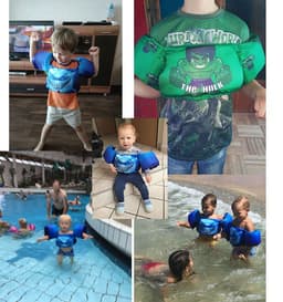 image-Baby kids Arm Swimming Rings life vest floats Foam safety life jacket