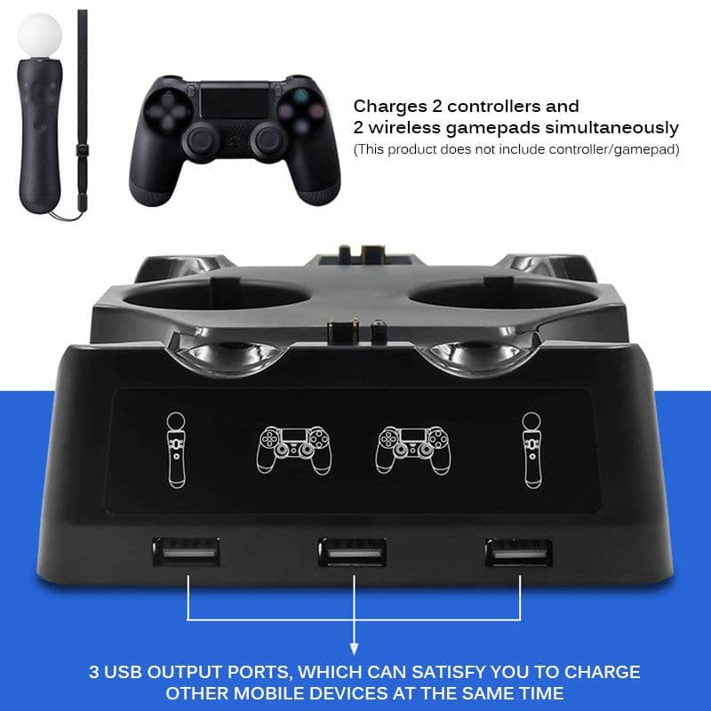 image-VR Controller Charger USB Four Slots Indicator