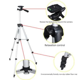 image-Foldable Camera Tripod Holder Stand 360 Degree
