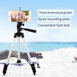 image-Foldable Camera Tripod Holder Stand 360 Degree