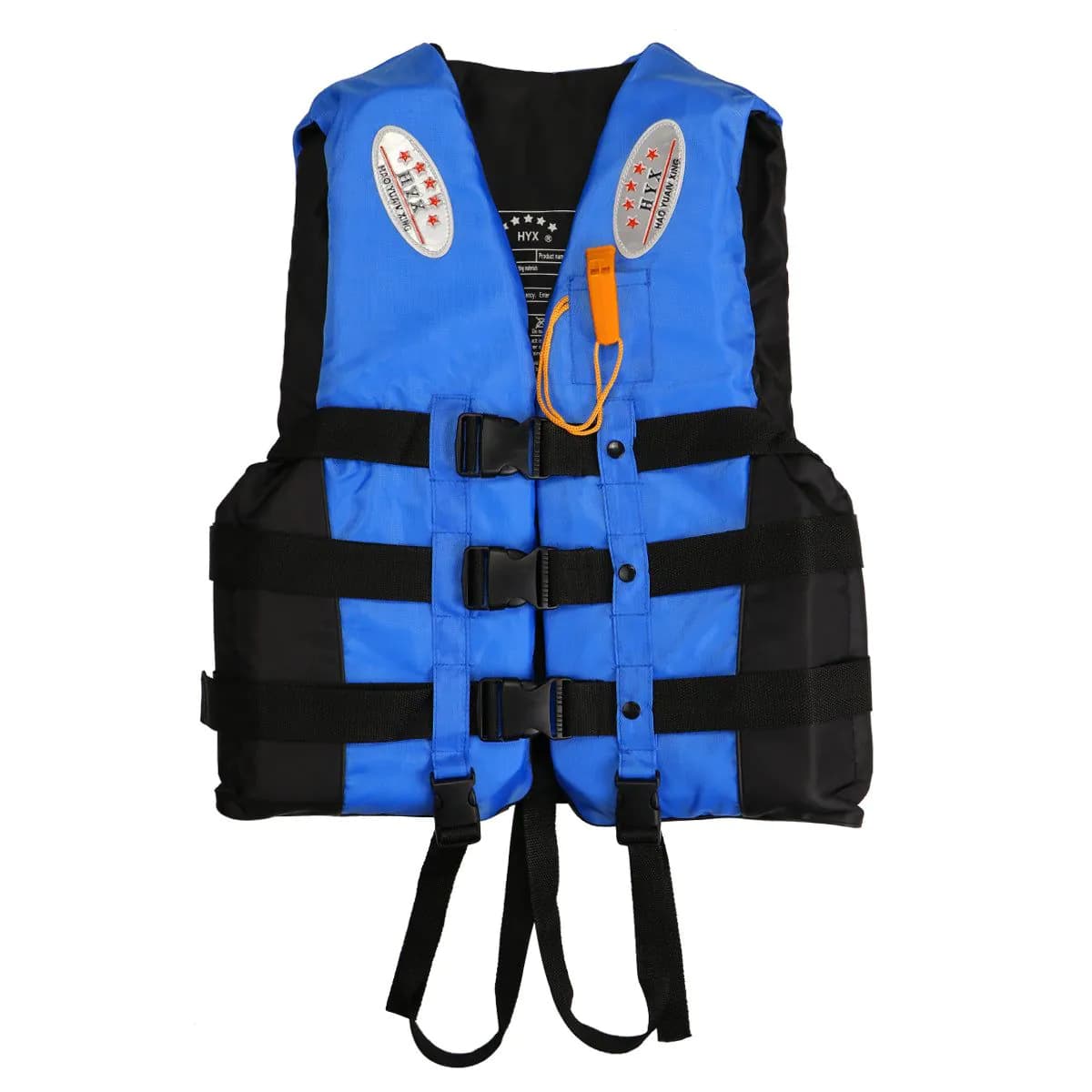 image-Life Jacket Vest with Whistle Size XXL Blue Color