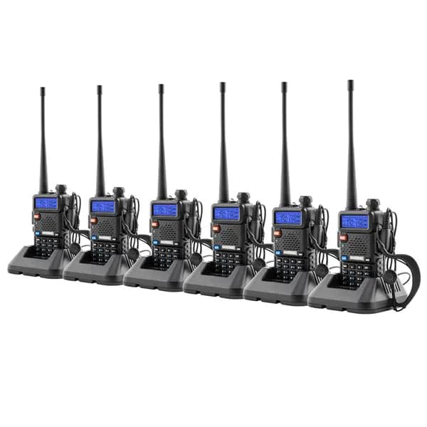 image-6pcs BAOFENG 136-174MHz / 400~520MHz Dual Band Walkie Talkie