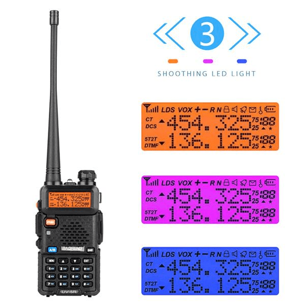 image-6pcs BAOFENG 136-174MHz / 400~520MHz Dual Band Walkie Talkie