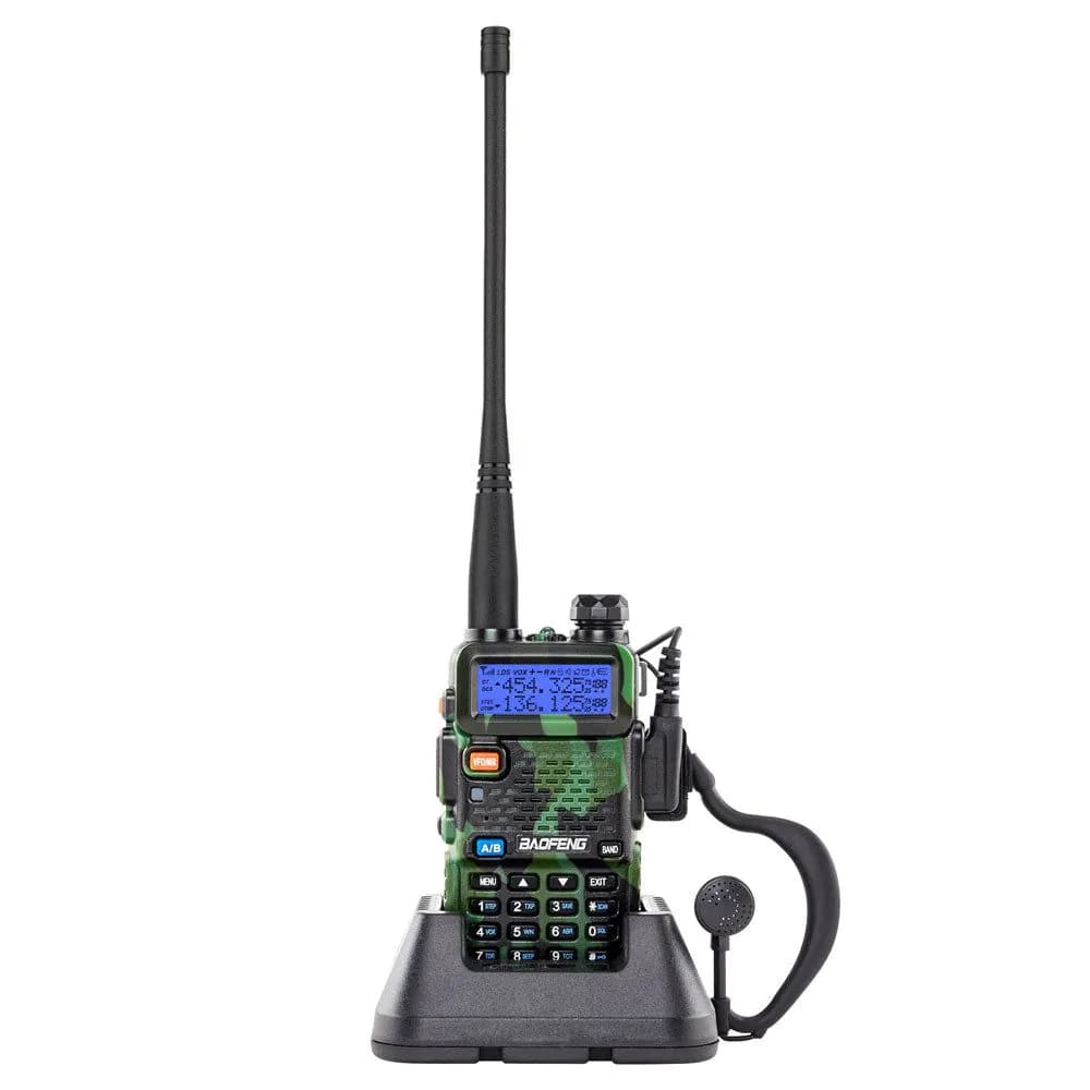 image-Baofeng UV-5R Walkie Talkie with Power Adapter