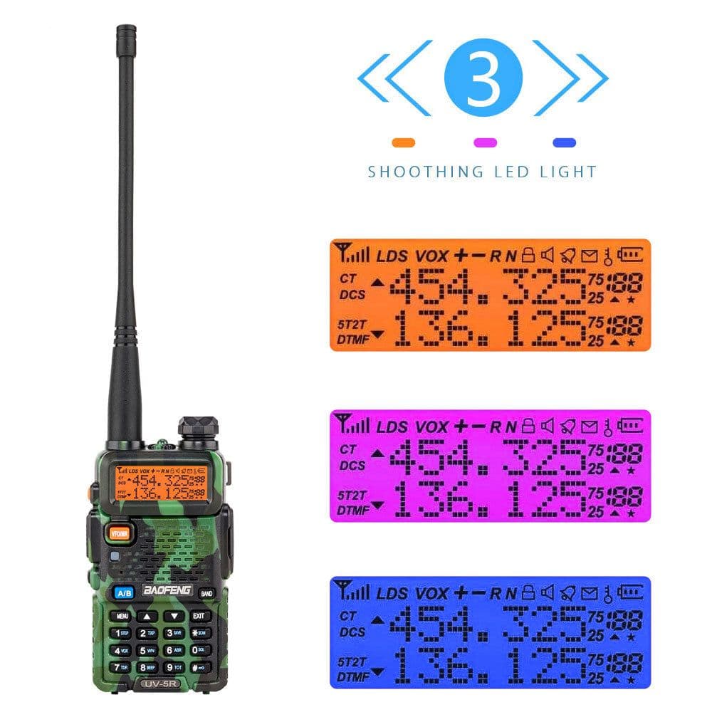image-Baofeng UV-5R Walkie Talkie with Power Adapter