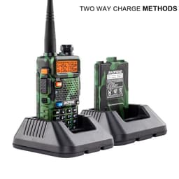 image-Baofeng UV-5R Walkie Talkie with Power Adapter