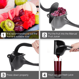 image-Manual Juice Squeezer Aluminum Alloy Hand Pressure Orange Juicer