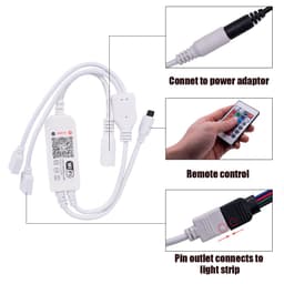 image-5050 RGB Wifi Remote Control 10M 24 Keys 300 Lights LED Strip