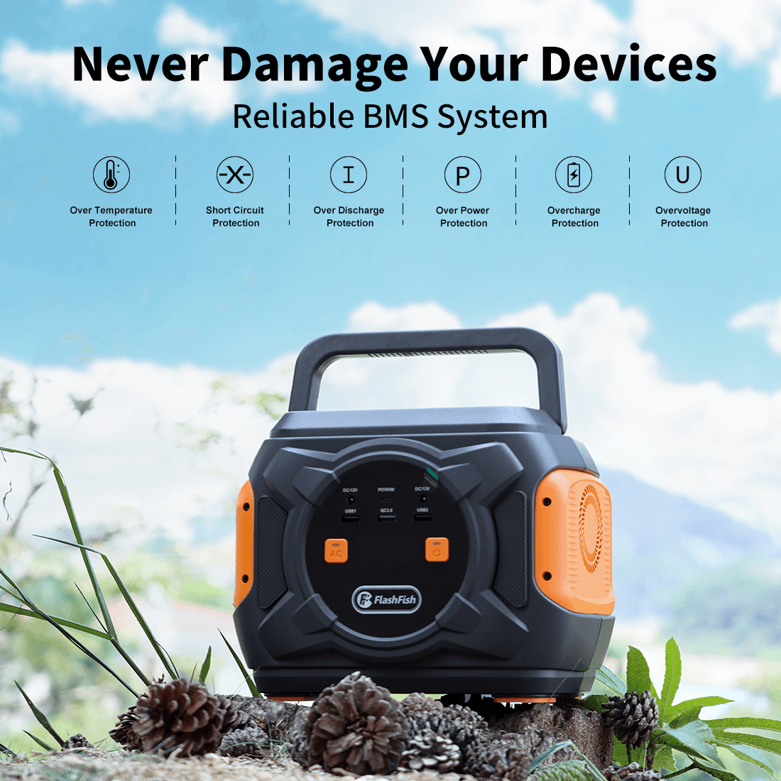image-320W Portable Emergency Power Supply with Wireless Charger