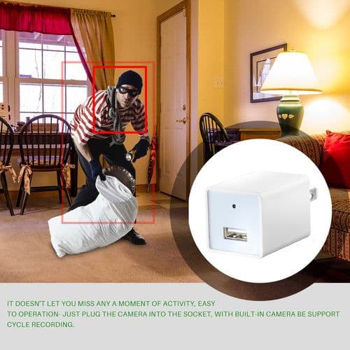 image-Ship From CA Warehouse WIFI Mini USB Charger Camera HD 1080P