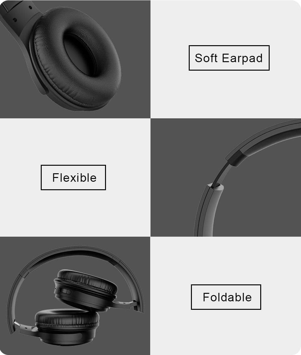 image-Noise Canceling Stereo Foldable Bluetooth V5.0 Wireless Headphones