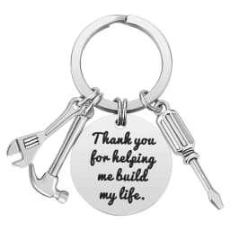 image-Keychain for Dad Stepfather From Daughter Son