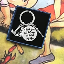 image-Keychain for Dad Stepfather From Daughter Son