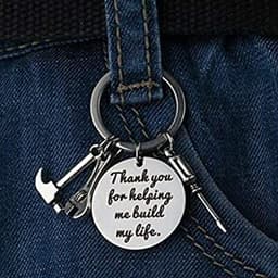 image-Keychain for Dad Stepfather From Daughter Son