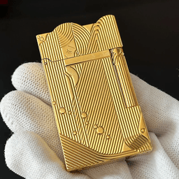 image-S.T Dupont Lighter Premium Gifts Sleeping Mermaid Golden Lighter