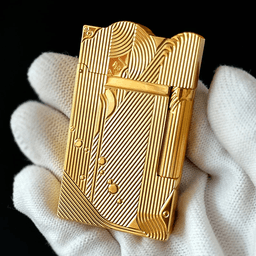 image-S.T Dupont Lighter Premium Gifts Sleeping Mermaid Golden Lighter