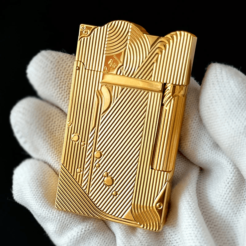 image-S.T Dupont Lighter Premium Gifts Sleeping Mermaid Golden Lighter