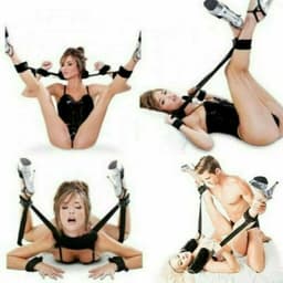 image-Under Bed Bondage Restraint System BDSM Fetish Wrist Ankle Straps
