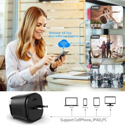 image-Wifi Camera Espia Phone Charger Mini Baby Camera Monitor Camcorder