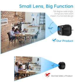 image-Wifi Camera Espia Phone Charger Mini Baby Camera Monitor Camcorder