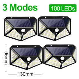 image-100 LED Outdoor Waterproof PIR Motion Sensor LED Solar Wall Lights