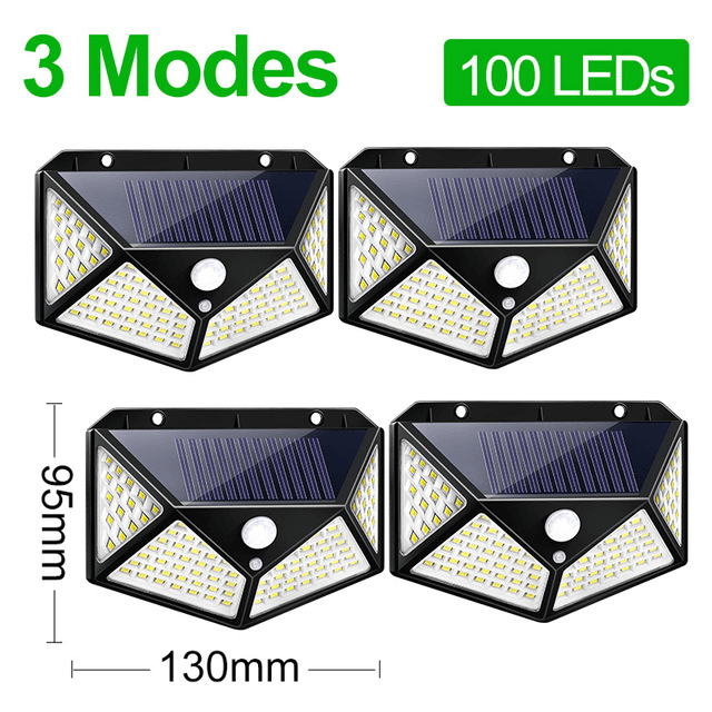 image-100 LED Outdoor Waterproof PIR Motion Sensor LED Solar Wall Lights