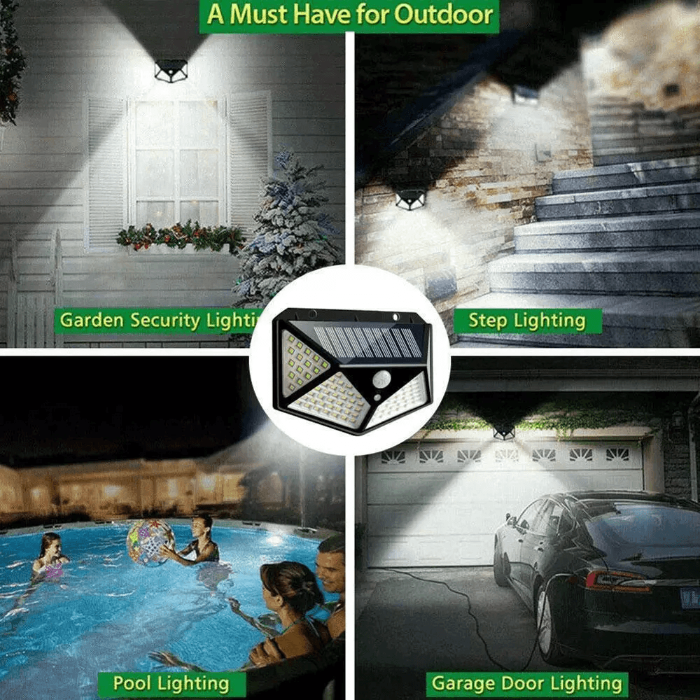 image-100 LED Outdoor Waterproof PIR Motion Sensor LED Solar Wall Lights