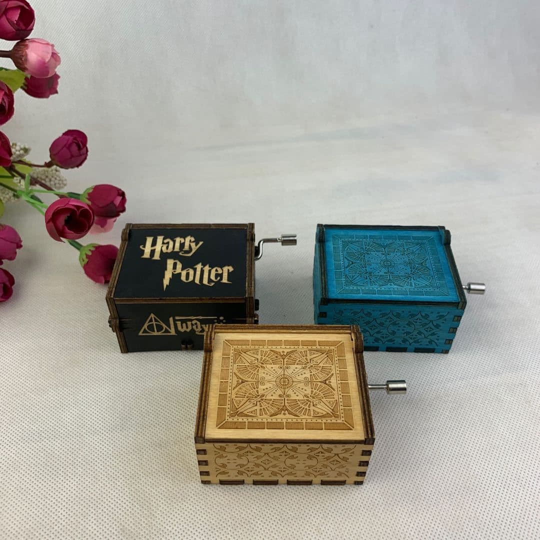 image-Harry Potter Music Box Kids Christmas Gift Wooden