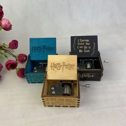 image-Harry Potter Music Box Kids Christmas Gift Wooden