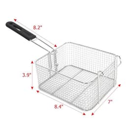 image-2500W 220-240V 6.3QT Stainless Steel Single Cylinder Electric Fryer