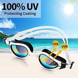 image-Swimming Goggles No Leaking Anti Fog UV Protection Swim Goggles