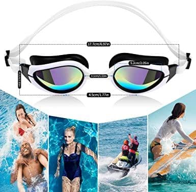 image-Swimming Goggles No Leaking Anti Fog UV Protection Swim Goggles