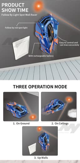 image-New Toy Infrared induction wall climbing Stunt Car for Christmas Gift
