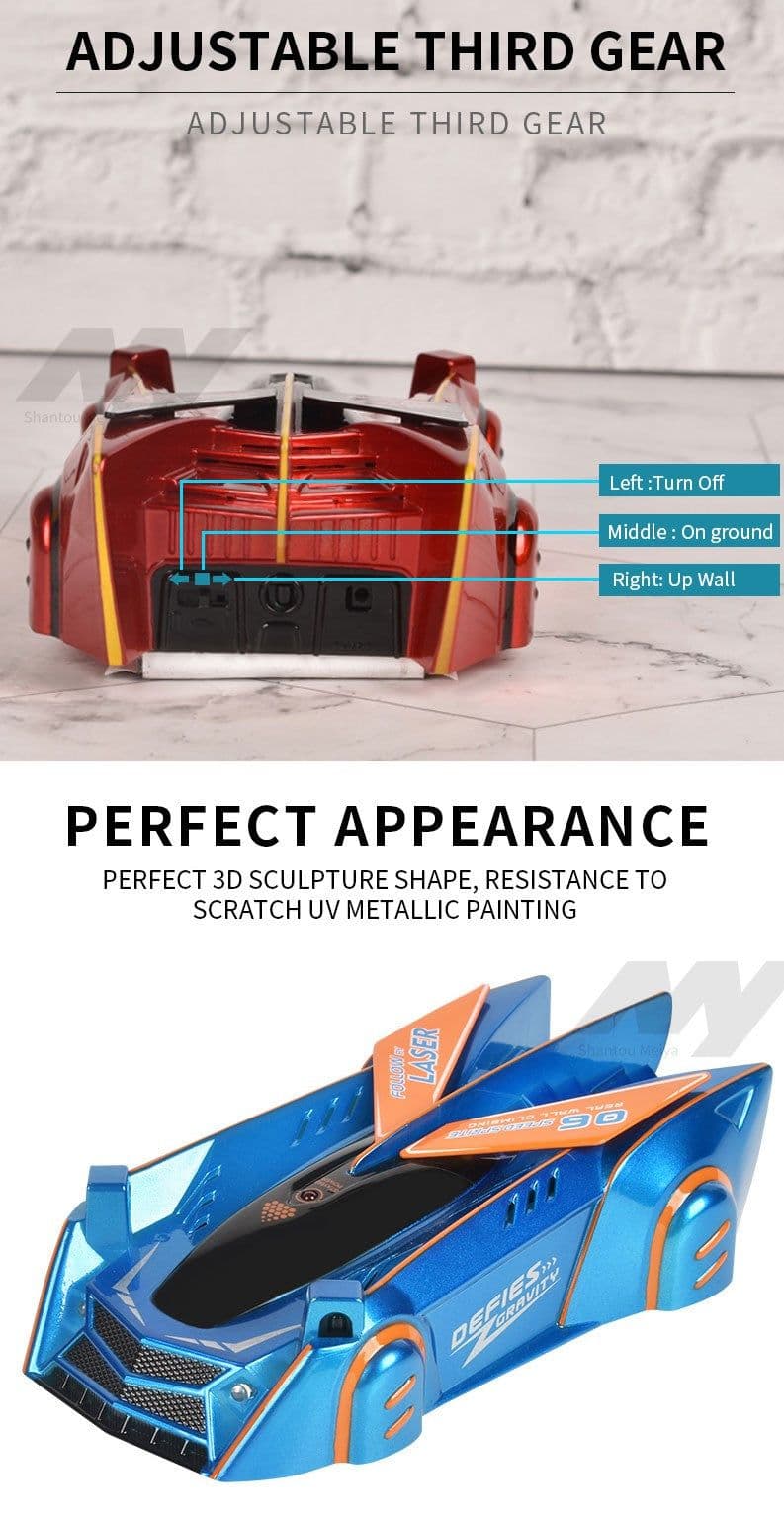 image-New Toy Infrared induction wall climbing Stunt Car for Christmas Gift