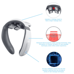 image-Heating Pain Relief Health Care Tool Intelligent Cervical Massager