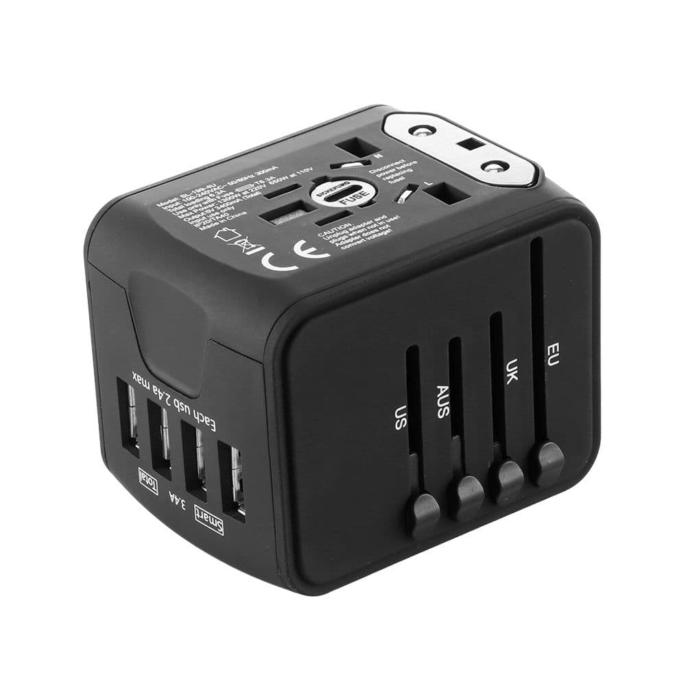 image-4 USB Ports Universal Travel Adapter All-In-One