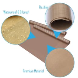 image-Heat Resistant BBQ Grill Mat Reusable Bakeware Mat