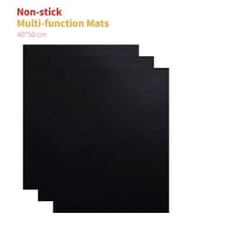 image-Heat Resistant BBQ Grill Mat Reusable Bakeware Mat