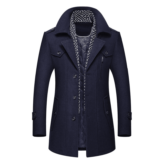 image-Winter Scarf Detachable Scarf Jackets Men's Wool Coats