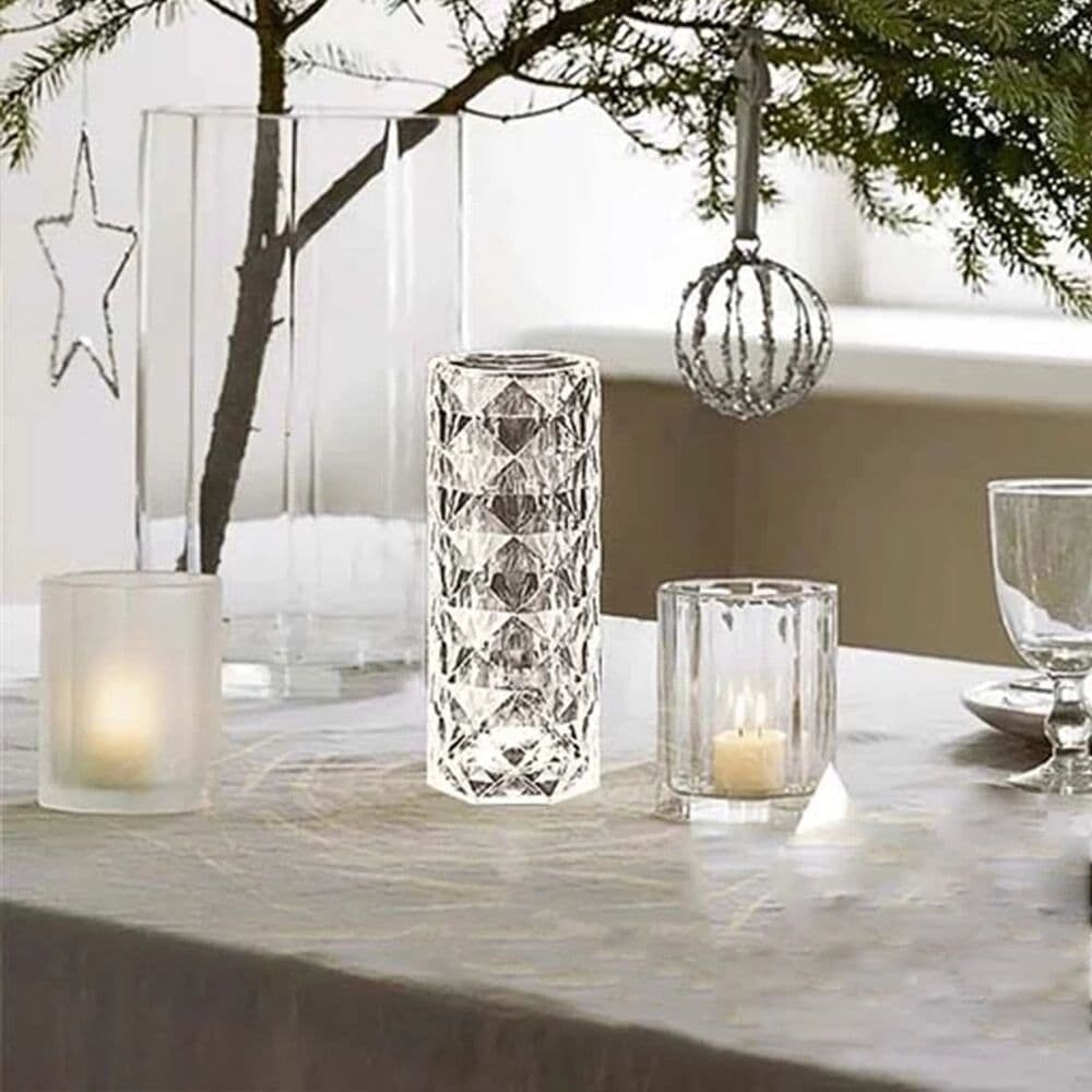 image-Rose Light And Shadow Projector Romantic Crystal Atmosphere Lamp