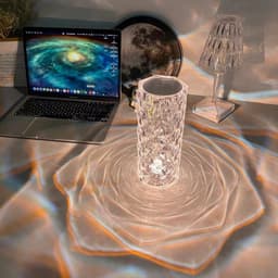 image-Rose Light And Shadow Projector Romantic Crystal Atmosphere Lamp