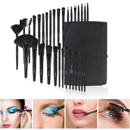 image-32pcs Facial Eye Shadow Eyeliner Foundation Makeup Brush Set