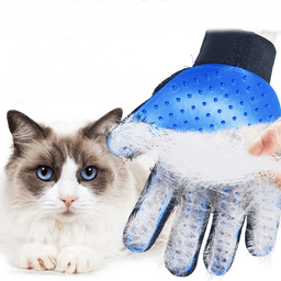 image-Pet Hair Remover Gloves Pet Grooming Brush Gloves