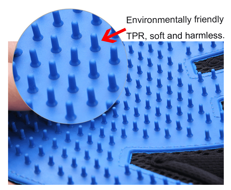 image-Pet Hair Remover Gloves Pet Grooming Brush Gloves