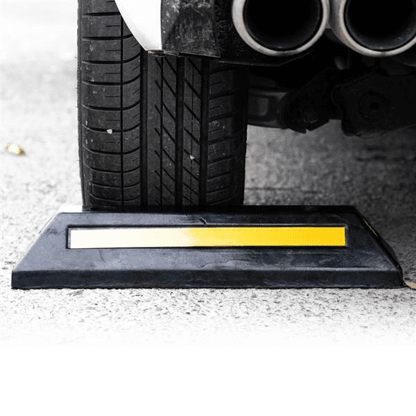 image-Heavy Duty Rubber Parking Curb Car Wheel Chock