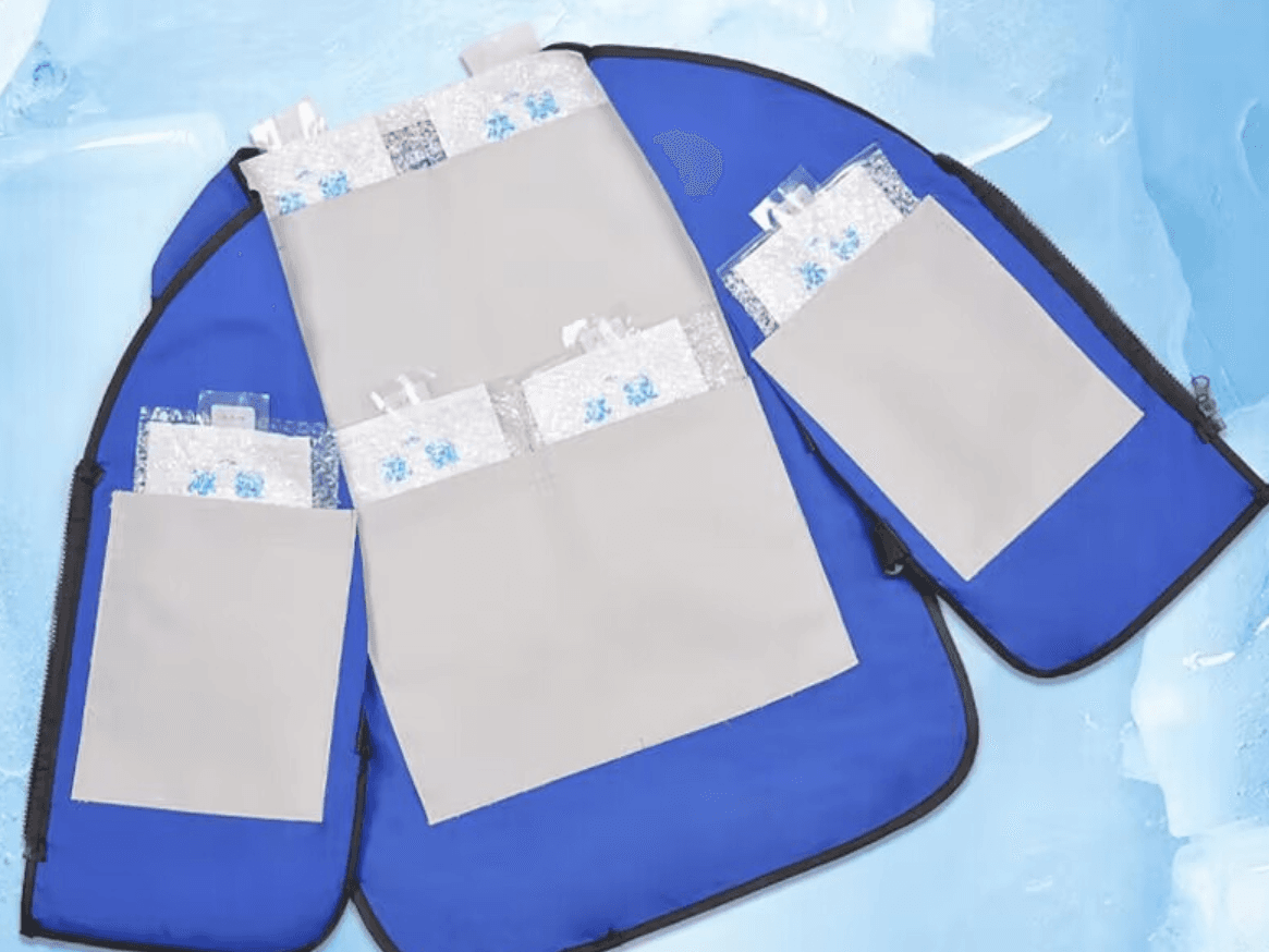 image-Ice Cooling Safety Vest with 20Pcs Ice Packs