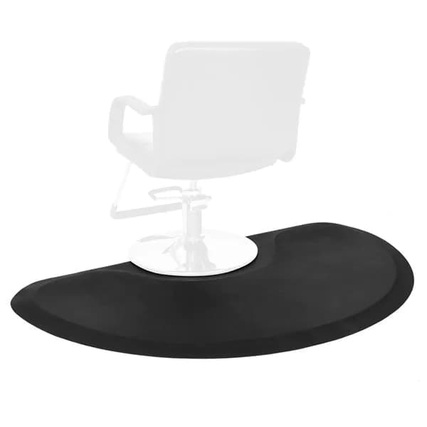 image-Large Semi Circle 5'x3' 1/2' Anti-Fatigue Barber Floor Mat