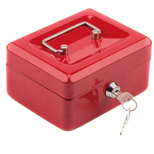 image-Mini Petty Cash Money Box Stainless Steel safe Box