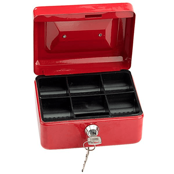 image-Mini Petty Cash Money Box Stainless Steel safe Box